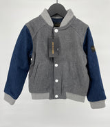 Jas Bomber Grijs Blauw Denim Maat 92