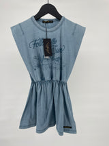 Jurk Blauw Mouwloos Follow The Sun Maat 122