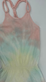 Jurk Tanktop Multi Color Tie Dye Maat 122