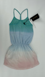 Jurk Tanktop Multi Color Dip Dye Groen Blauw Roze
