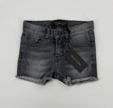 Korte Broek Denim Grijs Rafels Maat 110