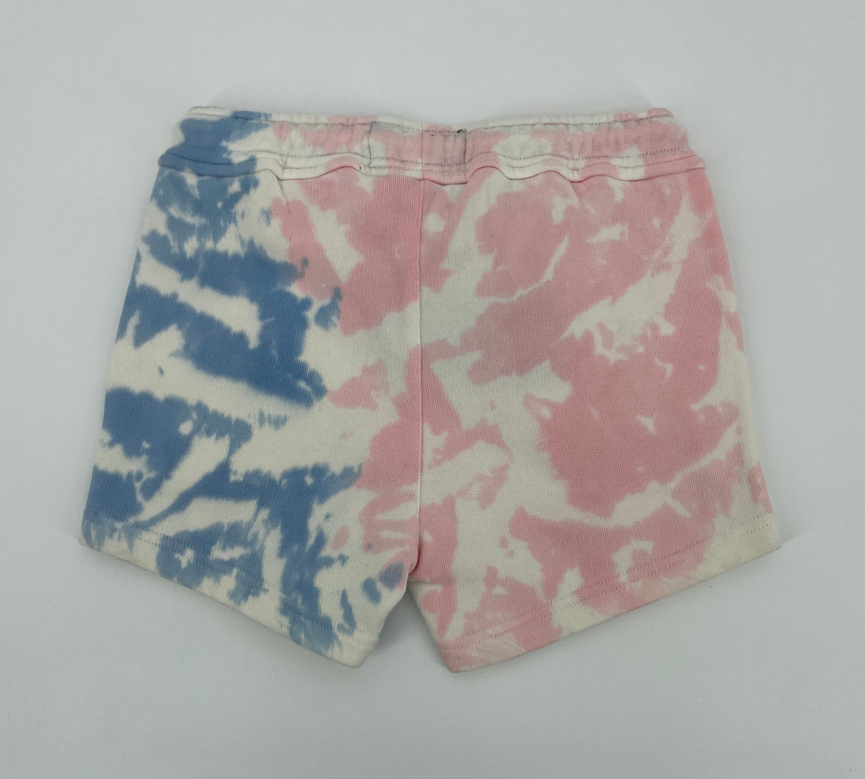 Korte Broek Beige Roze Blauw Tie Dye Maat 122