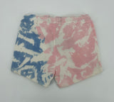 Korte Broek Beige Roze Blauw Tie Dye Maat 122