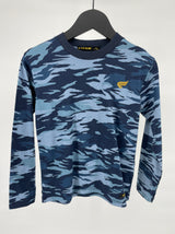 Longsleeve Blauw Camouflage Maat 122