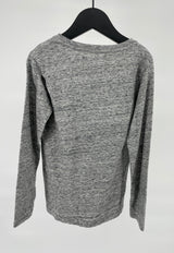 Longsleeve Grijs Snoopy Amerikaanse Vlag