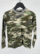 Longsleeve Groen Camouflage Maat 122