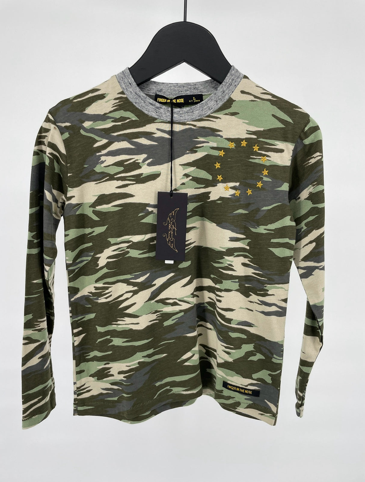 Longsleeve Groen Camouflage Maat 122