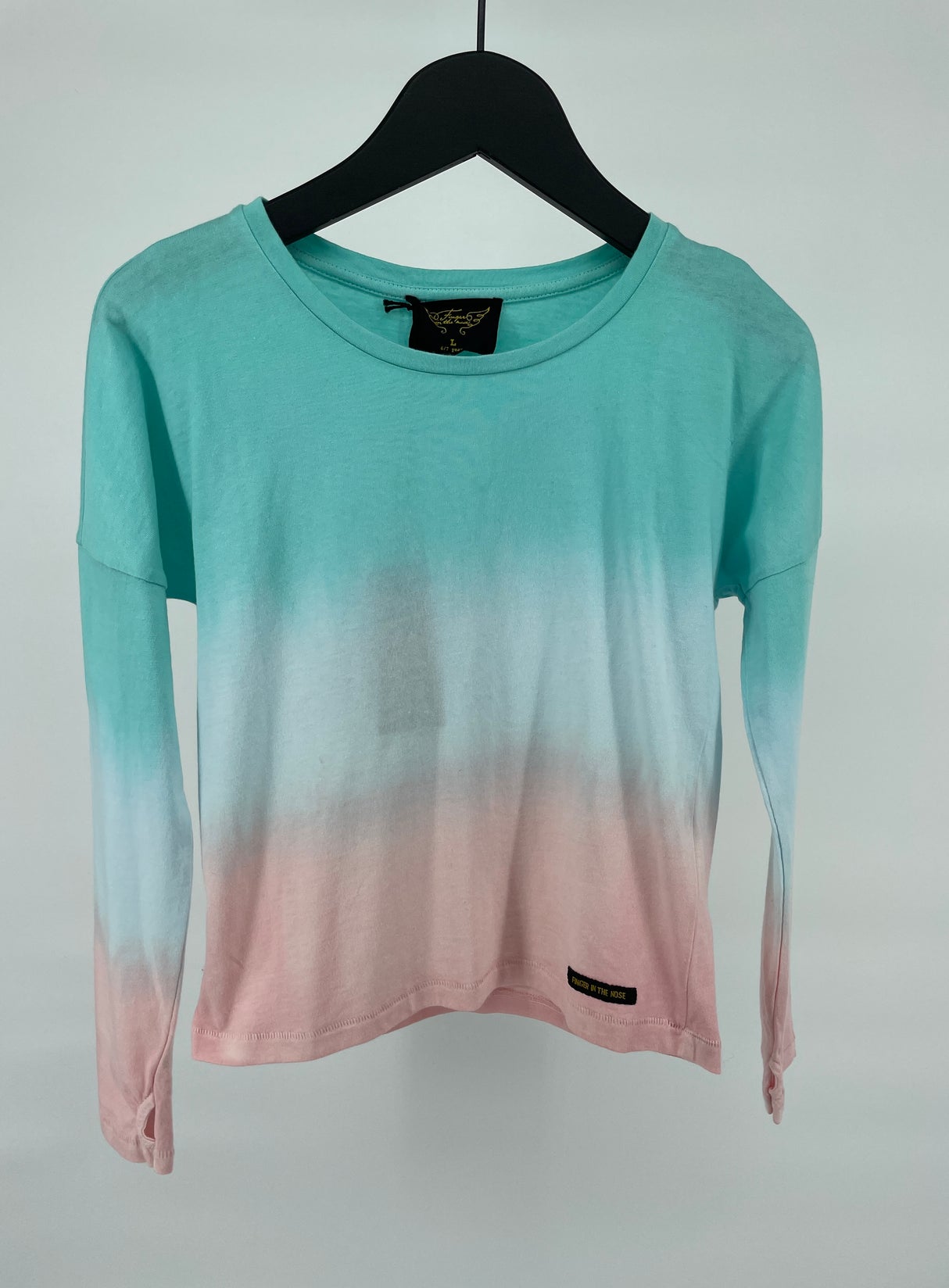 Longsleeve Multi Color Dip Dye Maat 122