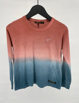 Longsleeve Roze Blauw Dip Dye Maat 110