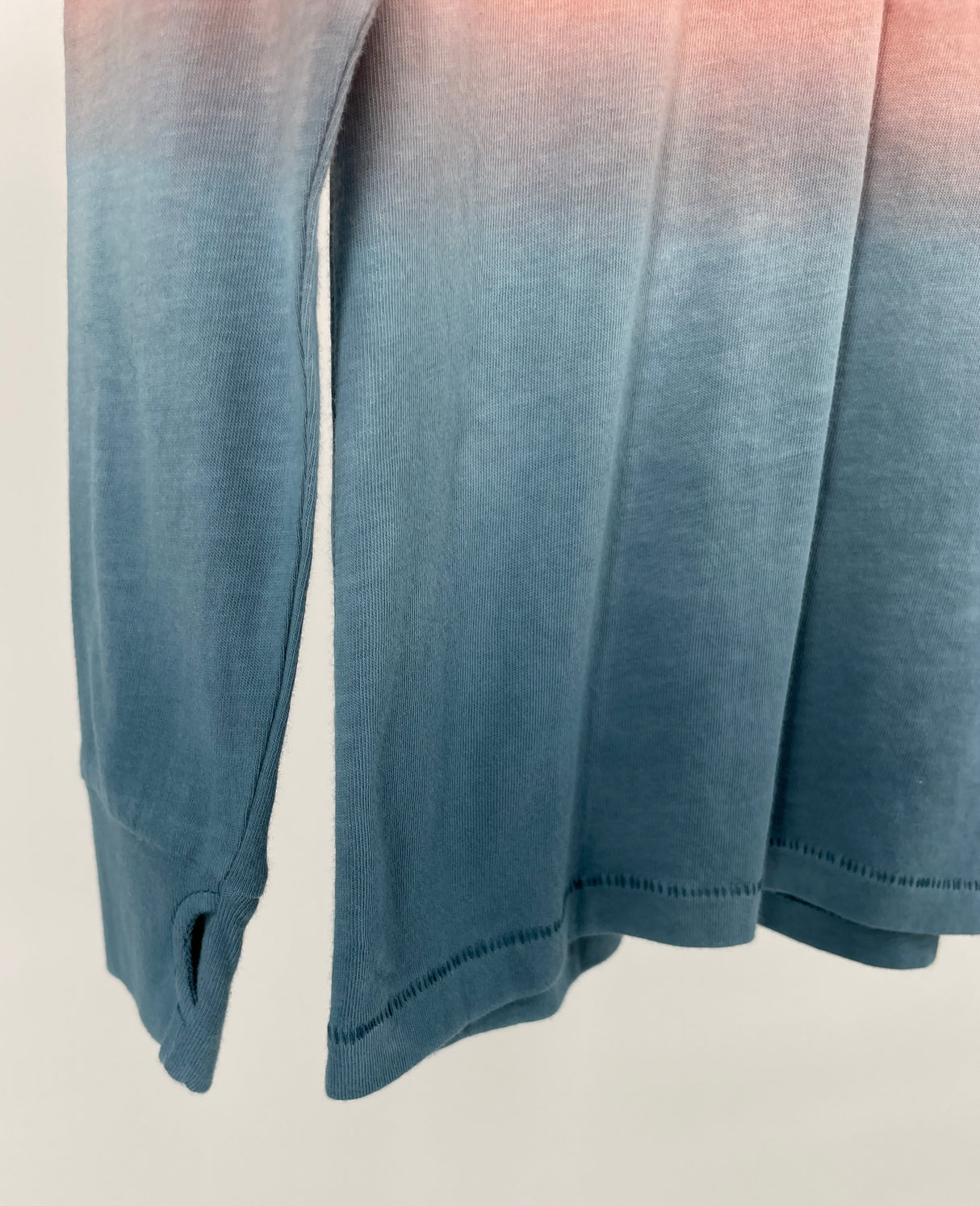 Longsleeve Roze Blauw Dip Dye Maat 110