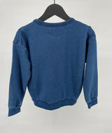 Trui Blauw met Franjes Oversized Maat 122