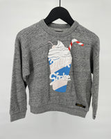 Trui Grijs Milkshake Maat 122