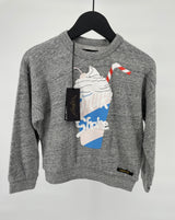 Trui Grijs Milkshake Maat 122