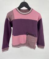 Trui Roze Paars Color Block Maat 122