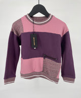 Trui Roze Paars Color Block Maat 122