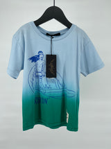 T-shirt Blauw Groen Surfer