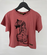 T-shirt Bordeaux Rood Tijger Maat 122