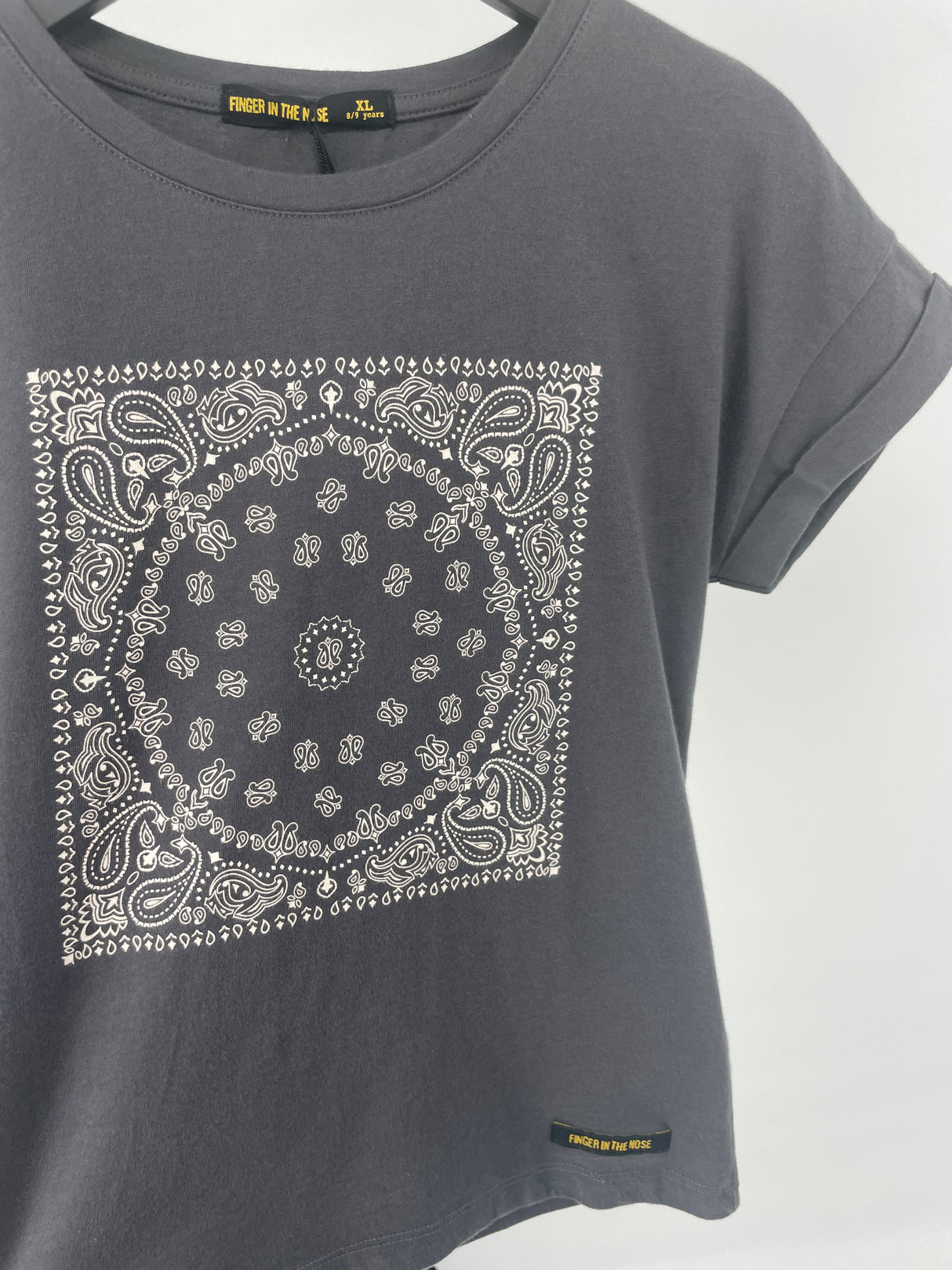 T-shirt Donkergrijs Mandala Maat 134