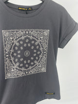 T-shirt Donkergrijs Mandala Maat 134