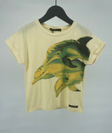 T-shirt Geel Dolfijnen Maat 122
