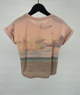 T-shirt Roze Strandwacht Print