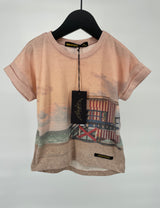 T-shirt Roze Strandwacht Print