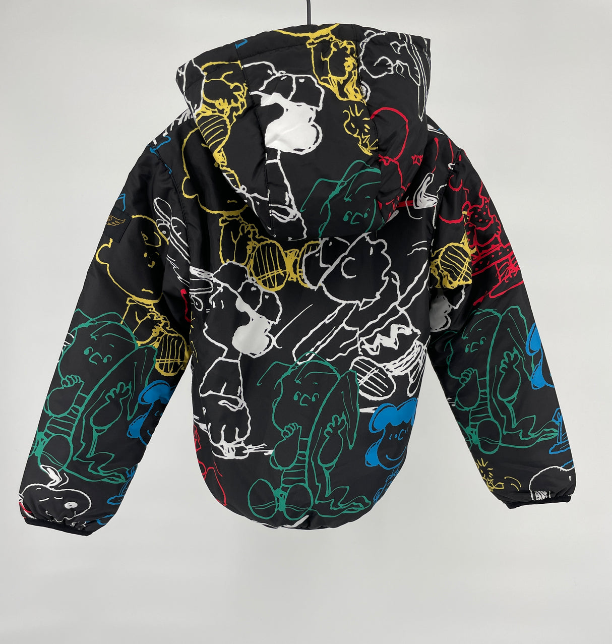 Jas Windbreker Zwart met Snoopy Print