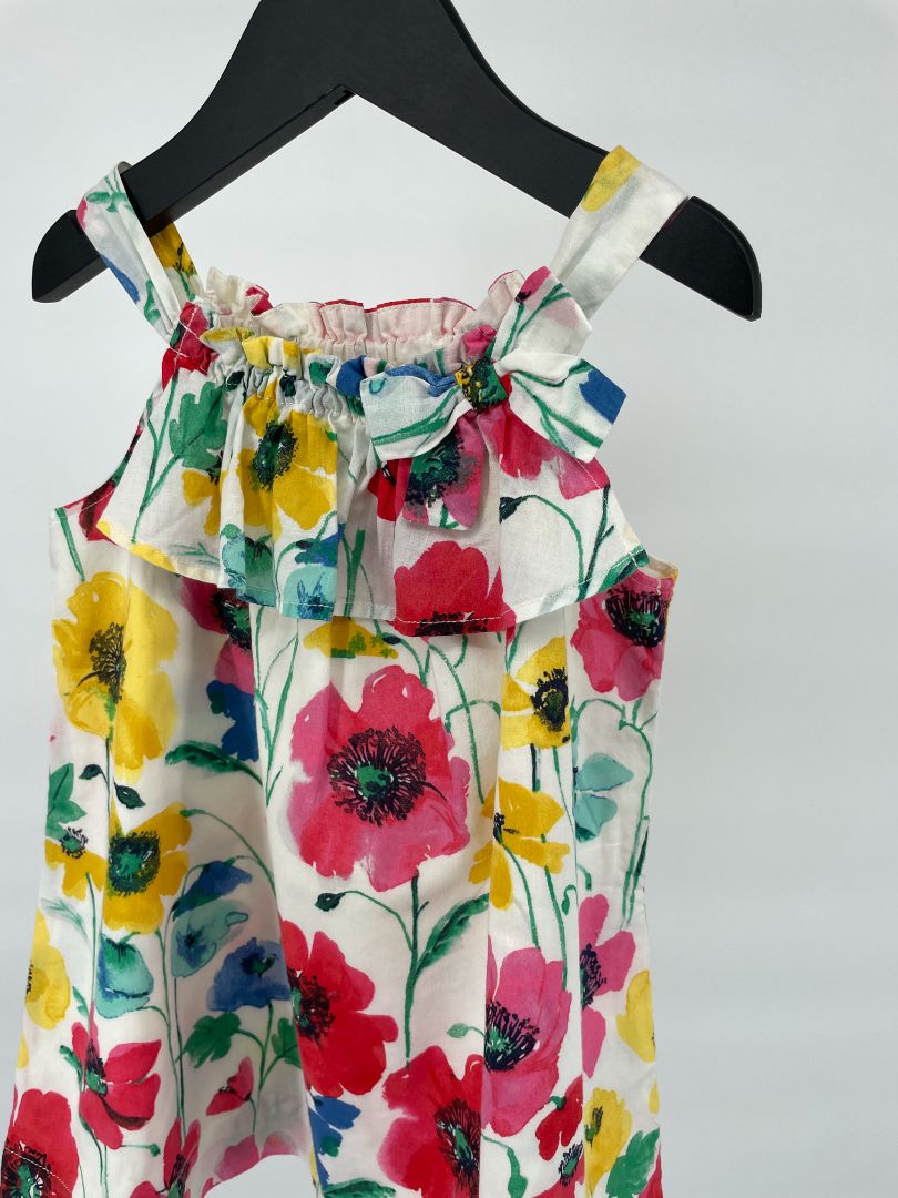 Jurk Bloemen Multi Color Maat 80