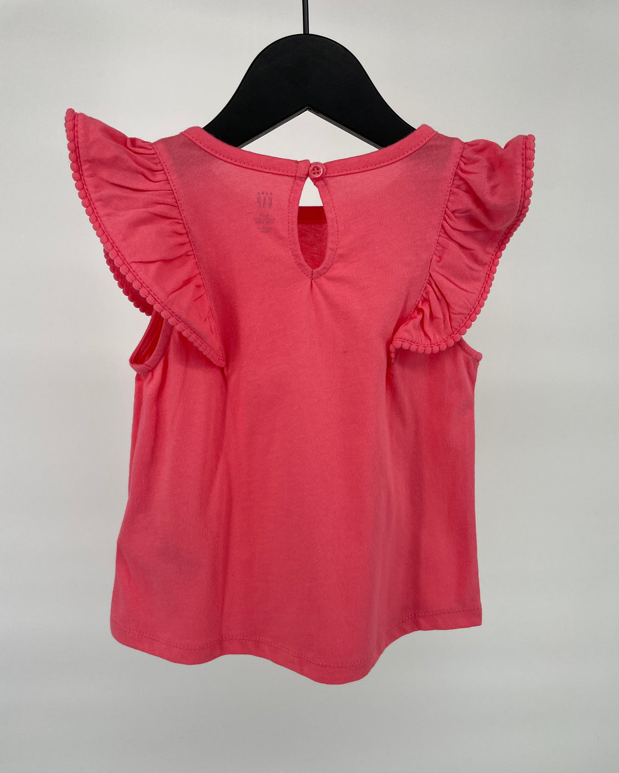 Top Mouwloos Roze Roesjes Maat 80 / 86