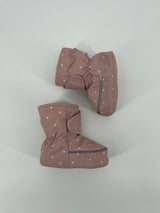 Baby Winter Sloffen Roze Hartjes Maat 19 - 21