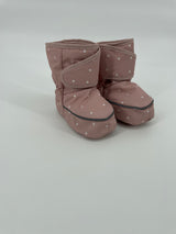 Baby Winter Sloffen Roze Hartjes Maat 19 - 21