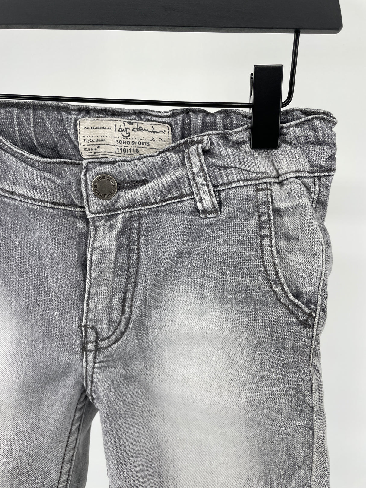 Korte Broek Grijs Jeans Maat 110 / 116