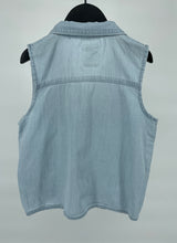 Top Denim Lichtblauw Mouwloos Maat 110