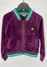 Vest Paars Velours Maat 98