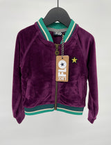 Vest Paars Velours Maat 98