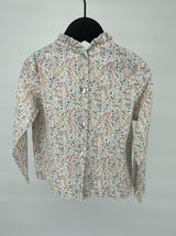 Top Beige Roesjes Bloemen Patroon Maat 92