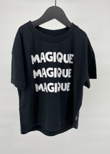 T-shirt Zwart Magique Maat 104 / 110
