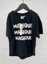 T-shirt Zwart Magique Maat 104 / 110