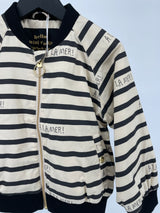 Baseball Jas Beige Zwart A La Mer Maat 116 / 122