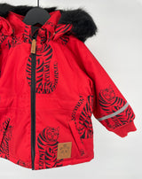 Winterjas K2 Parka Rood Tijgers Maat 80 / 86