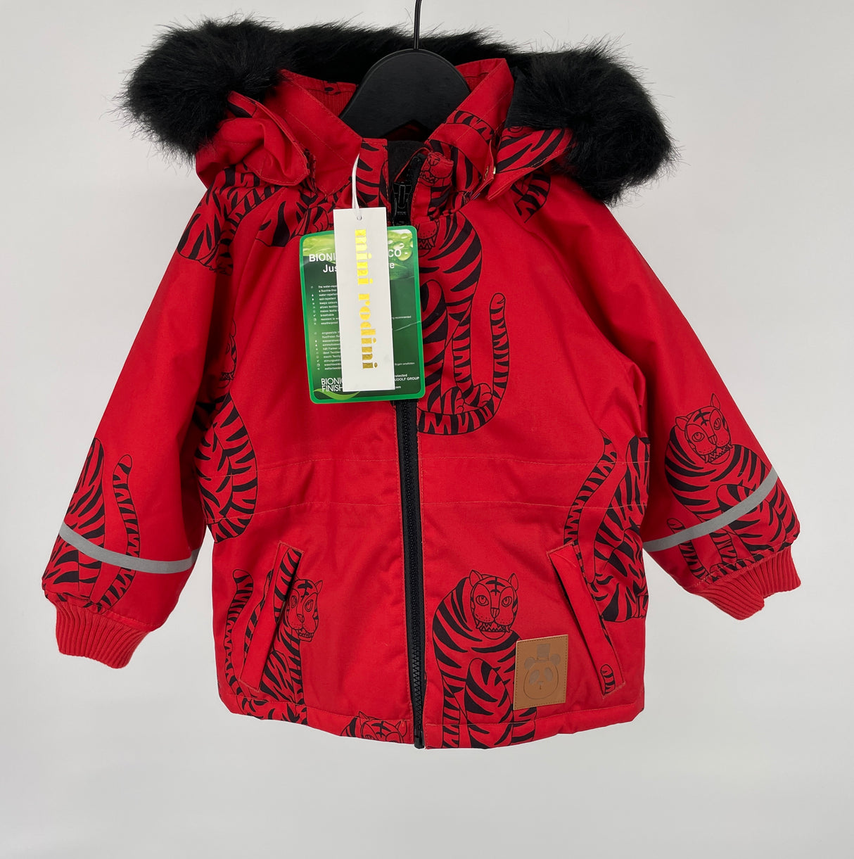 Winterjas K2 Parka Rood Tijgers Maat 80 / 86