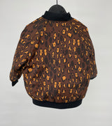 Baseball Jas Rerversible Zwart of Luipaard Maat 80 / 86