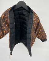 Baseball Jas Rerversible Zwart of Luipaard Maat 80 / 86