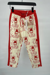 Joggingbroek Beige Rood Lajka Hondjes Print