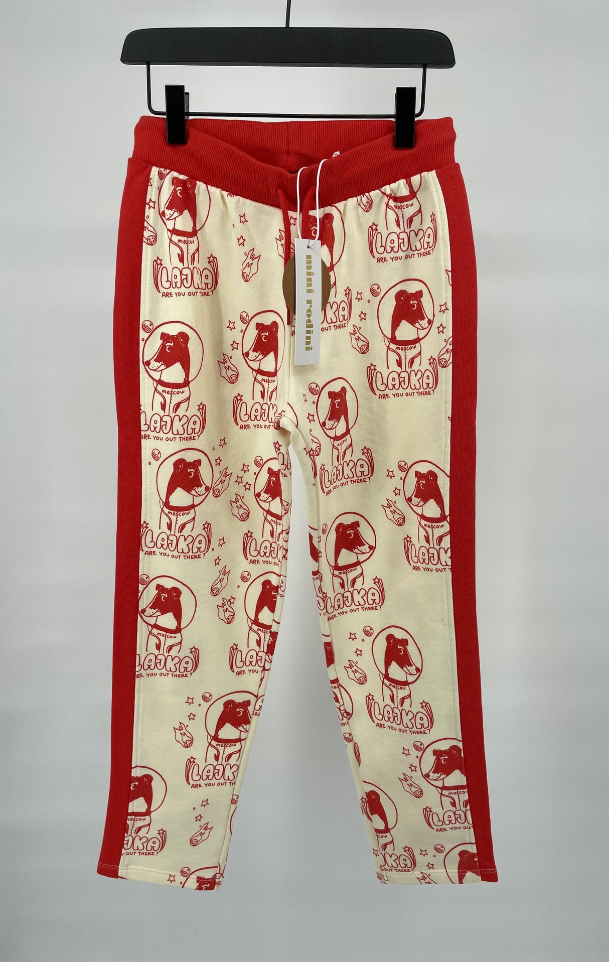 Joggingbroek Beige Rood Lajka Hondjes Print