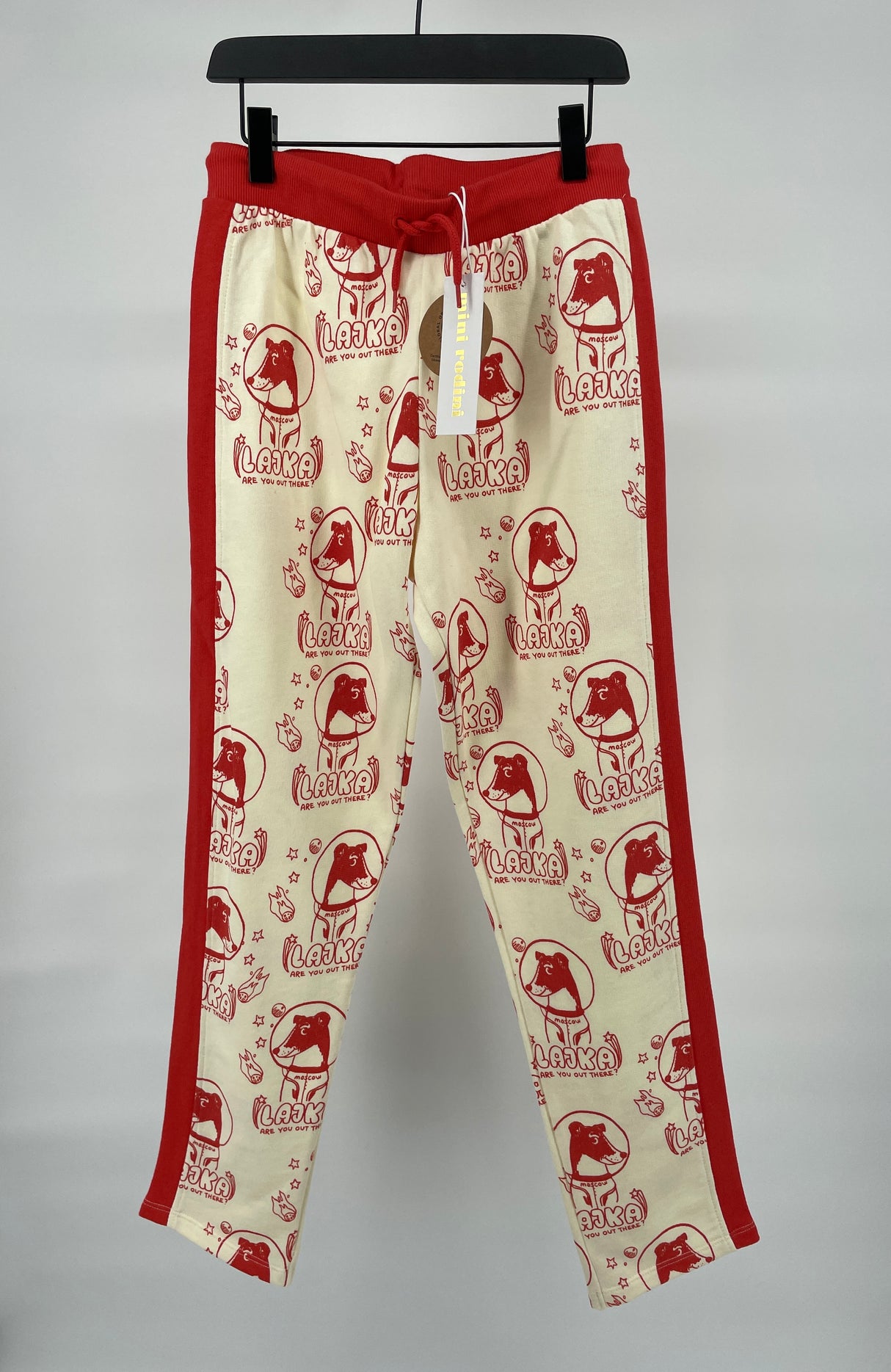 Joggingbroek Beige Rood Lajka Hondjes Print