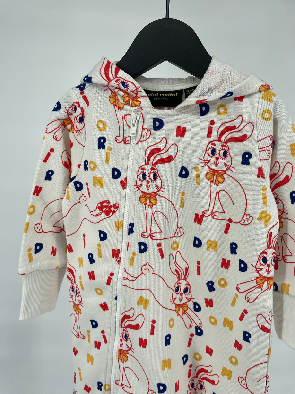 Onesie Beige Konijnen Letter Print