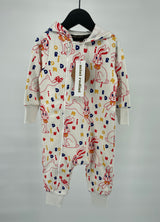 Onesie Beige Konijnen Letter Print