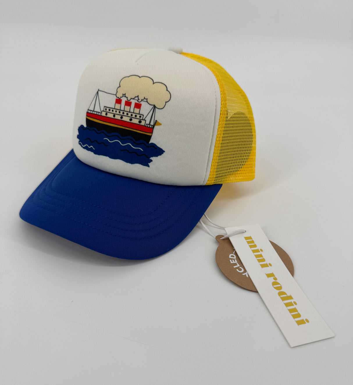 Pet Geel Blauw Veerboot Maat 3 - 9 Jaar