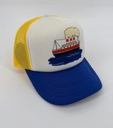 Pet Geel Blauw Veerboot Maat 3 - 9 Jaar